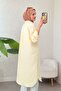 Striped Long Hijab Tunic 613129 - Yellow - 4