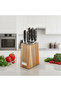 6-Piece Knife Set with Wooden Block Stainless Steel Kitchen Knives Set - 8