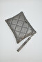Lavita Portfolio & Clutch Bag with Removable Wrist Strap Gray 25 X 19 cm - 5