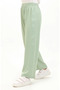 Elastic waist wide leg trousers 1143-05 pistachio green