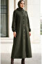Hooded Full Length Cashmere Coat 0234-03 Khaki