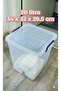 Set of 2 20 Liter (20X2) Vertical Deep Food Storage Containers with Plastic Locking Lids Home Organizer - 7