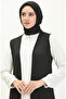 سترة طويلة عادية 8590-01 أسود - 3