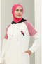 File Detailed Paneled Tracksuit Set 70080-03 Fuchsia - 3