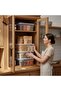 Set of 4 15 Liter (15X4) Horizontal Food Storage Containers with Plastic Locking Lids Kitchen Interior-Exterior Organizer - 2