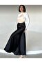 Women's Chic Satin Belt Elastic 100 cm Maxi Length A-Line Skirt - 7