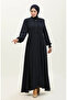 Lace Detailed Mevlana Ferace 5069-02 Navy Blue - 2