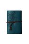 Leaf Patterned Leather Notebook