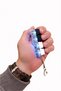 Black and White Fan-Lighted 4-Piece Stress Reliever Mechanical Key Keychain with Sound Mechanical Key Feel - 3