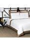 طقم غطاء لحاف كبير الحجم باللونين البني والأبيض - مقاس كينج - 2