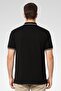 Men Regular Fit Embroidered Logo Short Sleeve Polo Shirt, Black - 4