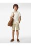 Striped Khaki Boys' Shorts 6Skb40110Tk