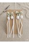 Double Side Buckle with Tulip Figure and Satin Ribbon - Aesthetic Knitting Accessory - 2