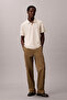 Ss Refined Pique Tipped Classic Men's Polo Collar T-Shirt Beige - 2