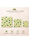 Balbezz Honey Waxed Storage Cloth Avocado Patterned Set of 3 - 5