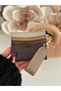 Women's Bow Detailed Shiny Faux Leather Card Holder with Keychain - 2