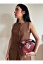 Women's Lilyum Model Lock Detailed Handbag with Adjustable Strap