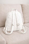 Women's Mini Multi-Compartment Fabric Bag Backpack – with Cover Pocket Detail Daily Use Bag Pieces - 2