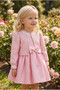Baby Girl Special Occasion Dress with Jacket and Hair Accessories 6-12-18-24 Months 35399Pr