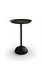 طاولة جانبية رفيعة سوداء ذات قاعدة ذات سطح محكم - 6