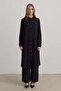 Plus Size Hakim Collar Basic Tunic Black