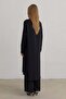 Plus Size Hakim Collar Basic Tunic Black - 4