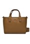 Women's Thick Adjustable Strap Logo Detailed Leather Camel Shoulder Bag Aw0Aw16907-Rbc