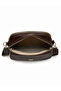 Women's Bitter Brown Leather Cover 3-Compartment Cross Shoulder Bag with Adjustable Textured Strap Daily Stylish Mini Bag - 5