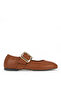 , Women Genuine Leather Ballet Flats 1611022Z2759 Tan - 2