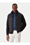 Mock Neck Black Men's Jacket Mw0Mw41329Bds_Mix Media Ess Rwb Sta