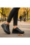 Women's Leather Comfort Zipper Shoes 7755B - Black - 36 - 6