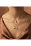 3-Piece Charm Necklace Set, Passport-Shaped Necklace, World-Shaped Necklace, Airplane-Shaped Necklace