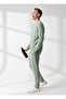 Unisex Corded Fabric Crew Neck Long Sleeve Printed 2-Piece Set - 6