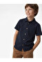 Boy's Short Sleeve Shirt 6Skb60023Tw Dark Blue - 2