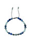 Certified Aa+ Sodalite, Aquamarine, Terahertz, and Hematite Natural Stone Men's Bracelet - Courage & Stress & Communication & Root Chakra & Evil Eye - 5