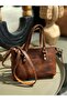 Mini Tote Genuine Leather Stylish Practical Minimal Bag. Birthday & Mother's Day & Valentine's Day Gift