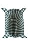 Dark Green Gingham Eco-Friendly Cloth Bag, Linen Arm and Shoulder Bag with Pocket, Unisex Shopping Bag - 7