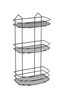 Three-Tier Bathroom Shower Shelf Shampoo Holder Matte Black Bk009 - 2