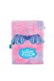 Nebulous Stars Fuzzy Diary Furry Plush Ziplock Keepsake Book
