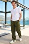 Men's Slim Fit Slim Fit 100% Cotton Plain Pique White Polo Collar T-Shirt - 2