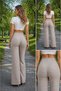 Modal Fabric High-Waist Stretchy Shaping Straight-Leg Pants Leggings - 2