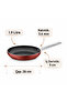 Markiz Granite 7 Piece Cookware Set Red - 8