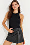 Women's Black Halter Neck Blouse App1233