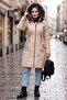 Mandes Tunnel Belted Coat 592 - Stone