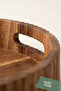 30 cm Round Acacia Wood Presentation Tray |   Natural Serving Tray - 2