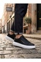 Ba0307 Thick High Sole Double Tape Black White Men's Shoes