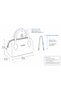 Mini Boston Women's Hand and Shoulder Bag-Vintage Monogram Patterned Vegan Leather Single Compartment Crossbody Bag - 2