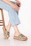 Women's Genuine Leather Comfortable Daily Slippers Iz.5711 Khaki Suede - 4