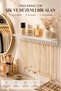 White Esi̇la Metal Wall Mounted Jewelry Hanger Jewelry Stand Bracelet Necklace Hanger Rack Jewelry Organizer - 3