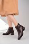 Özma 711 Brown Heeled Winter Women's Boots - 3